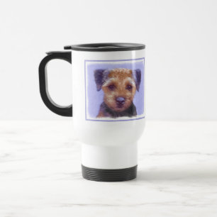 Gräns Terrier-målning - Cute Original Hund Art Resemugg
