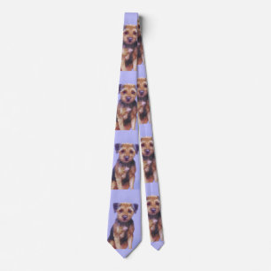 Gräns Terrier-målning - Cute Original Hund Art Slips
