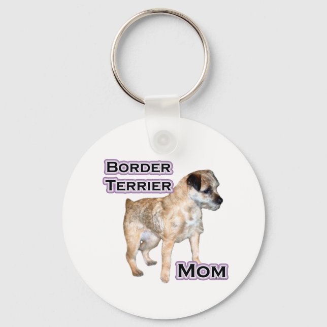 Gräns Terrier Mamma 4 - nyckelkedjan Nyckelring (Framsida)