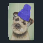 Gräns Terrier med Blue Bobble Hat iPad Mini Skydd<br><div class="desc">Husdjur</div>