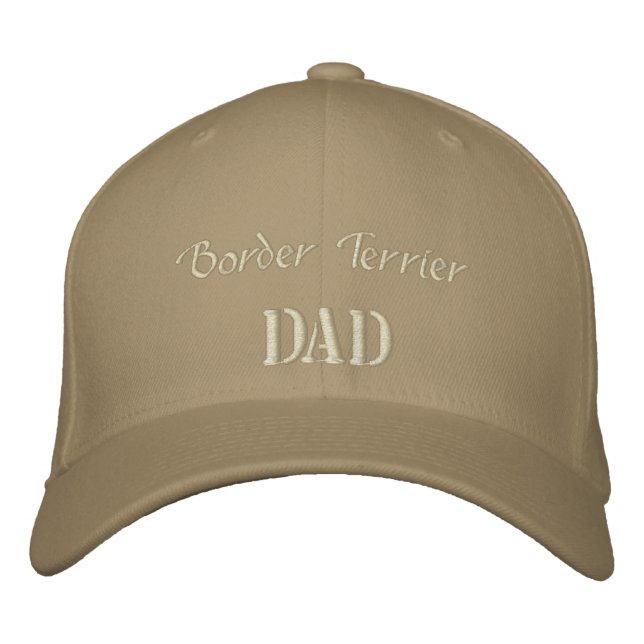 Gräns Terrier Pappa ger. Broderad Keps (Framsida)