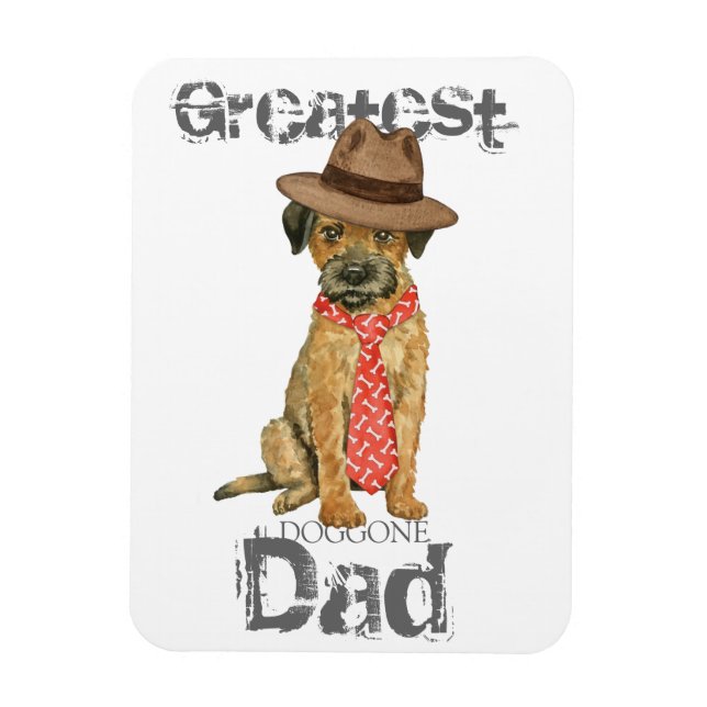 Gräns Terrier Pappa Magnet (Vertikal)