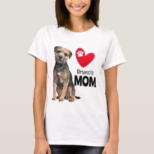 Gräns Terrier Personlig Mamma T Shirt