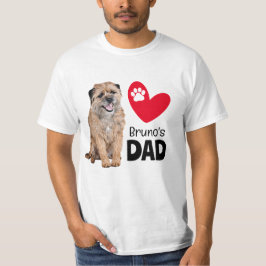 Gräns Terrier Personlig Pappa T-Shirt