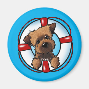 Gräns Terrier Rädding Magnet