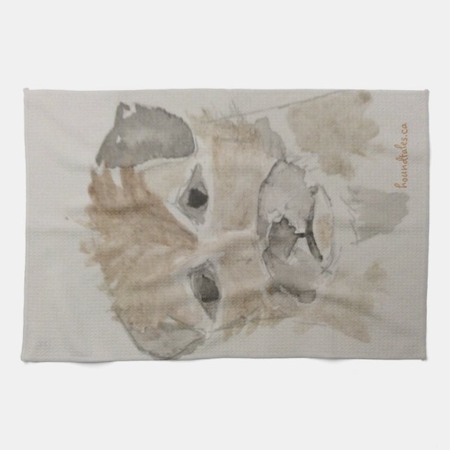 Gräns Terrier Tea Kökshandduk (Horisontell)