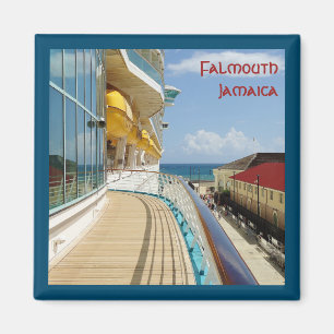 Gränsad Falmouth kryssningpir Magnet