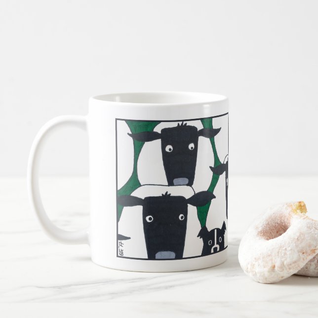 GränsCollie & fårmugg Kaffemugg (Med munk)