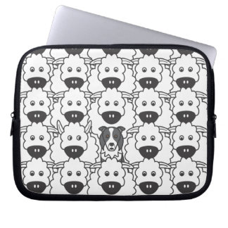 GränsCollie i fåren Laptop Sleeve