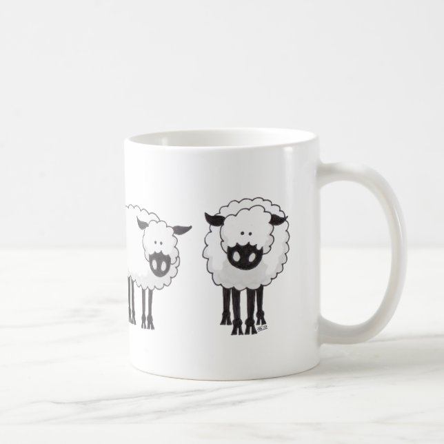 GränsCollie och henne får Kaffemugg (Höger)