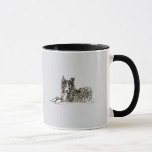 Gränscolliehund, precis chillin mugg