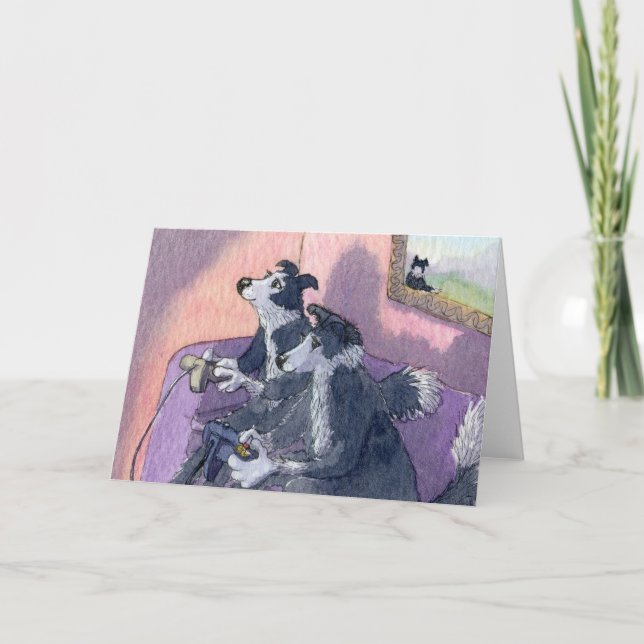 GränsColliehund Videogamers, koncentrationsKORT Kort (Framsida)