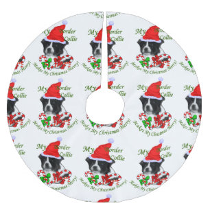 GränsColliejul Julgransmatta Borstad Polyester