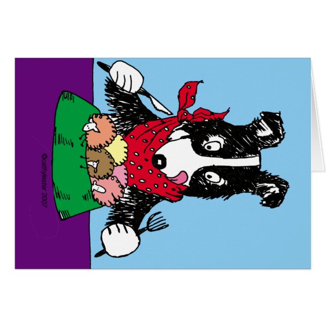 GränsColliemiddag Hälsningskort (Framsidan Horizontal)