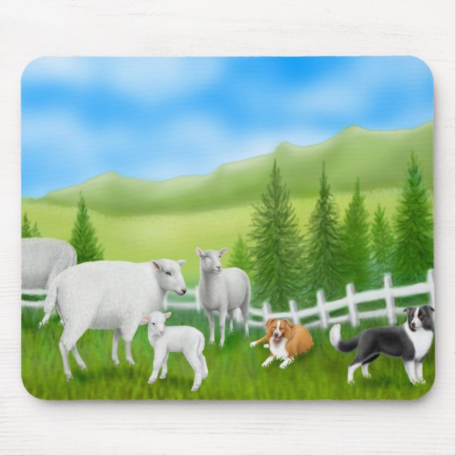 GränsCollies Mousepad Musmatta (Framsidan)