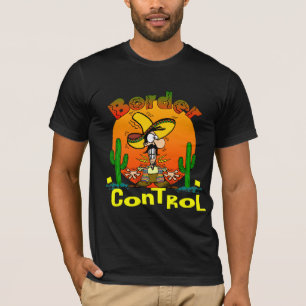Gränsen kontrollerar skjortan t shirt