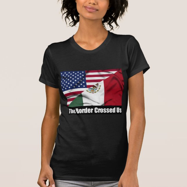 Gränsen korsade oss t-shirt (Framsida)