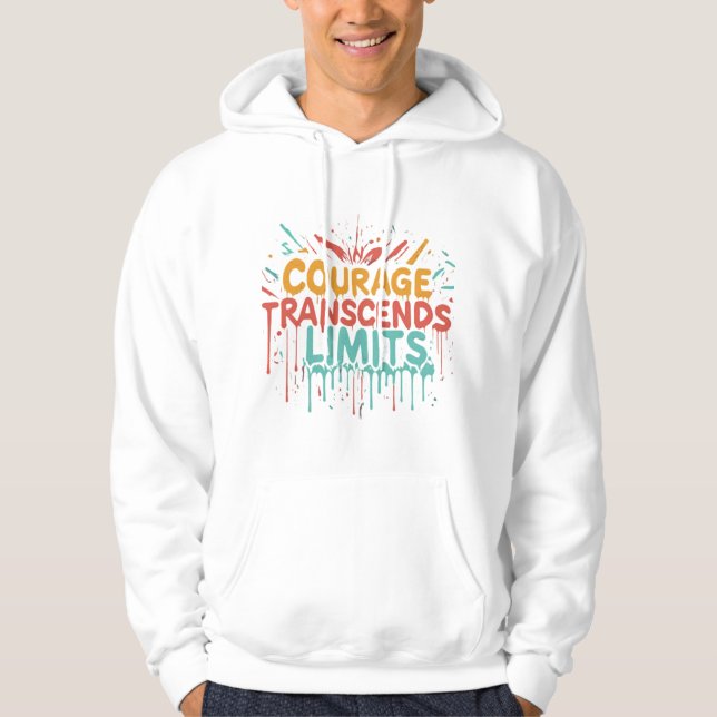 Gränser för kursöverföring hoodie (Framsida)