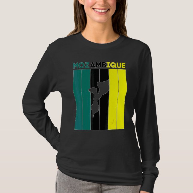 Gränser för Moçambique T Shirt (Framsida)