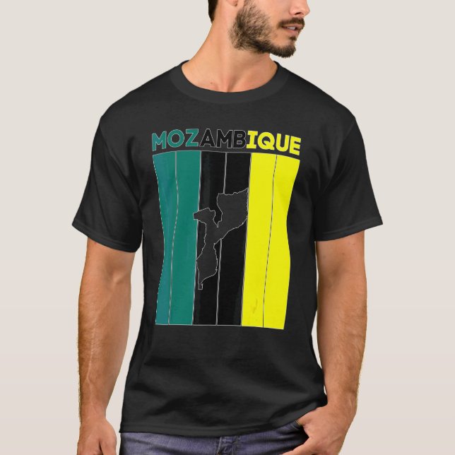 Gränser för Moçambique T Shirt (Framsida)