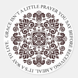 Gränshållare Runt Klistermärke