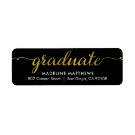 Granska adressetikett för returadress för skript S Etikett