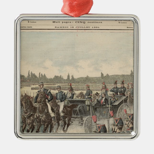 Granska av soldater julgransprydnad metall (Framsidan)