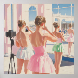 Granska eftertanke: Modern Ballet Art Poster