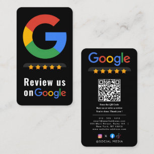 Granska Google Review QR-kod Google-betyg Visitkort