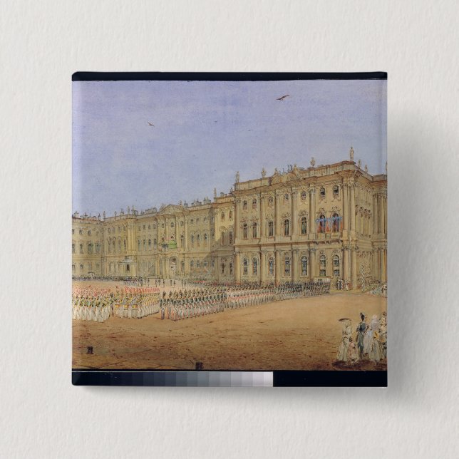 Granska på vinterslotten knapp (Framsida)