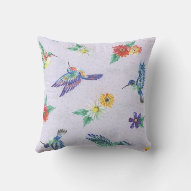 Gränskliga Hummingbird Kudde (Baksida)