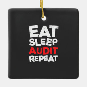 Granskning av Eat Sleep Audit Julgransprydnad Keramik