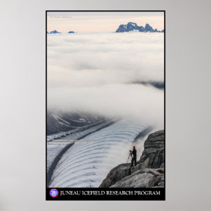 Granskning nära det Gilkey diket - Juneau Icefiel Poster