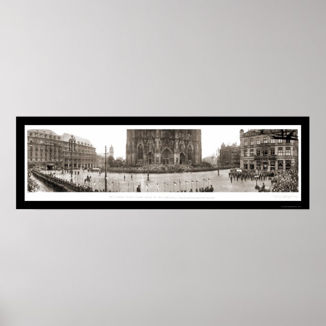 Granskningsfoto 1919 för Köln-troopen Poster (Framsidan)
