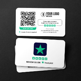 Granskningslänk Trustpilot - granskning QR-kod Visitkort