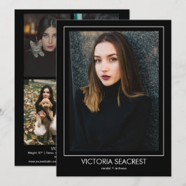 Gränslinje 5 Aktörmodell för talent Comp ZED-kort Meddelande