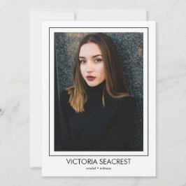 Gränslinje 5 Aktörmodell för talent Comp ZED-kort Meddelande