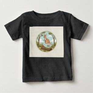 Gränslös buskmark – Lekfull hoppande känguru & glä T Shirt