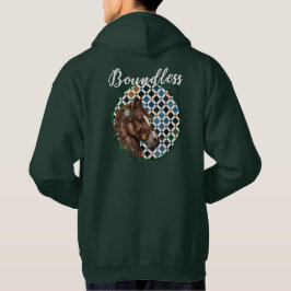 Gränslös Häst Hoodie – Alhambra Geometrisk Konst B