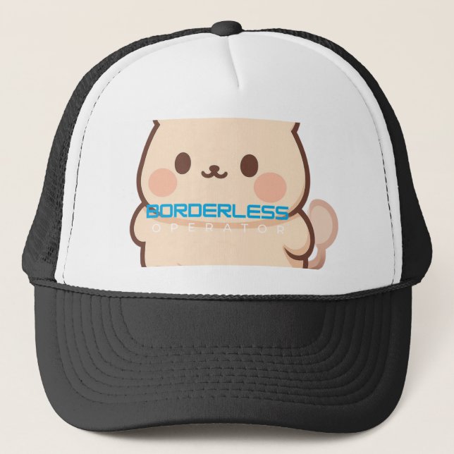 Gränslös Operatör Kawaii Chibi Katt Gamer Hatt Keps (Framsida)