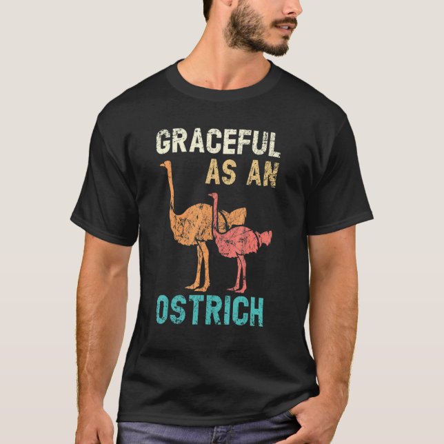 Gränslös som ostrutsdjur Flighless Bird T Shirt (Framsida)