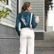 🔥 gränslös Vingar Långärmad T-Shirt