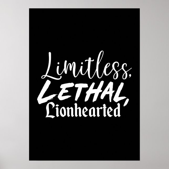 gränslös - Yta, Hustle, Framgångsmotivation Poster (Framsidan)