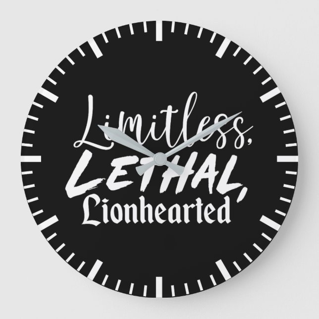 gränslös - Yta, Hustle, Framgångsmotivation Stor Klocka (Framsida)