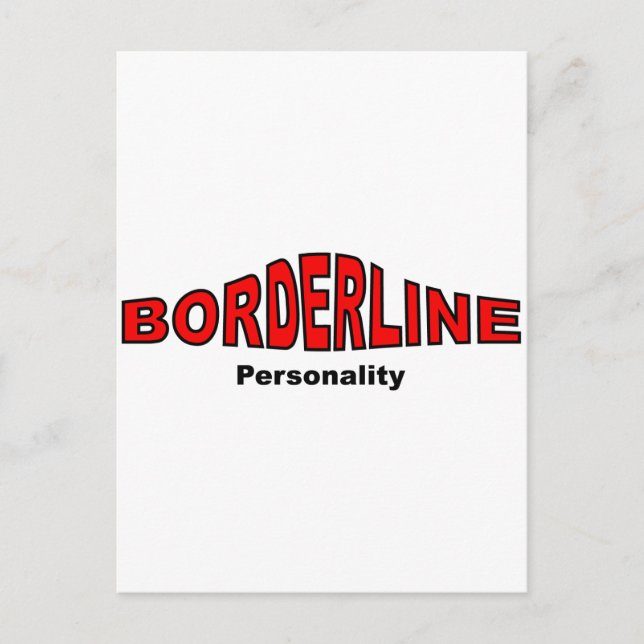 Gränsöverskridande personlighetsstörning vykort (Framsida)