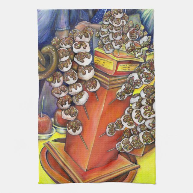 Gränssnitt mellan rymden och handeln kökshandduk (Vertikal)