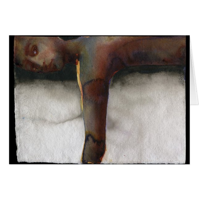 Gränsstrandfigur 3 hälsningskort (Framsidan Horizontal)