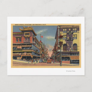 Grant Avenue, Chinatown Vykort