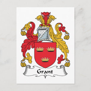 Grant Family Crest Vykort