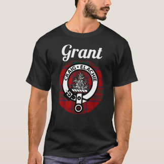 Grant Klan Scottish Namn Jackar Arm Tartan T Shirt